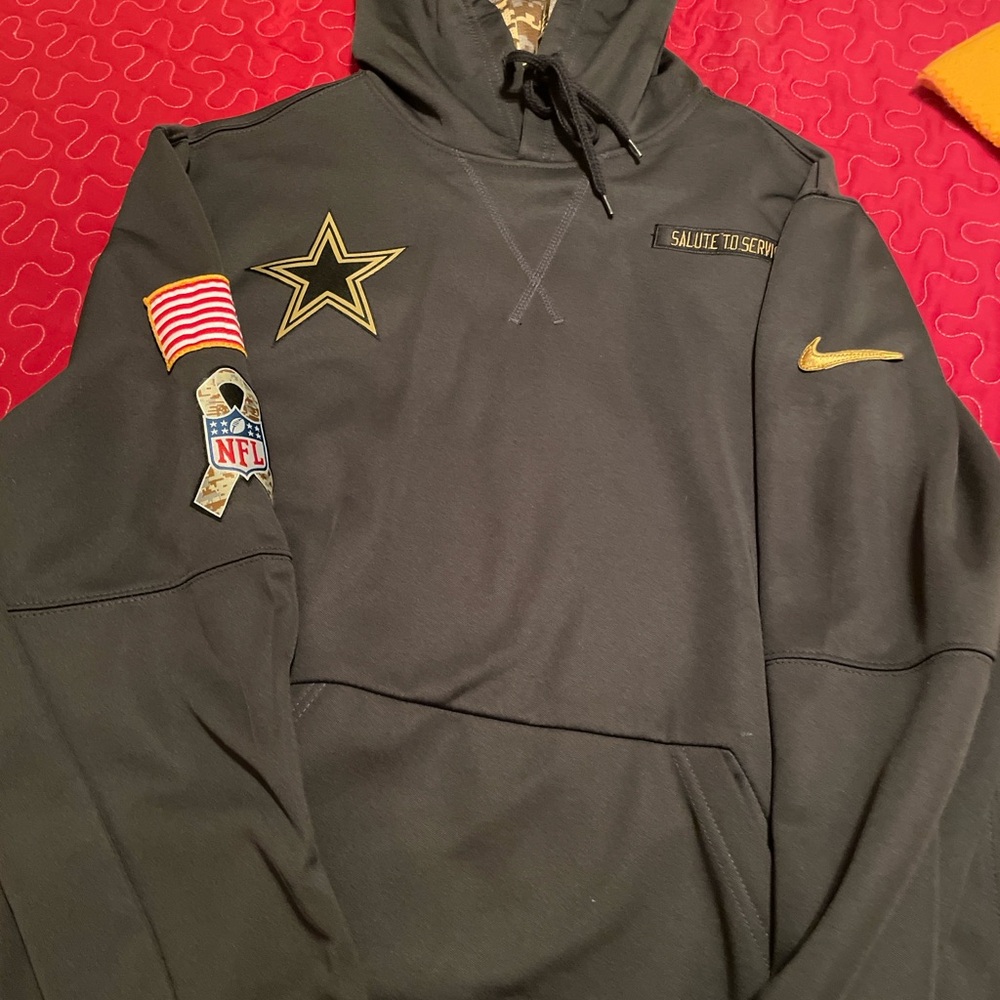 Nike Black Hoodie with Gold Accents